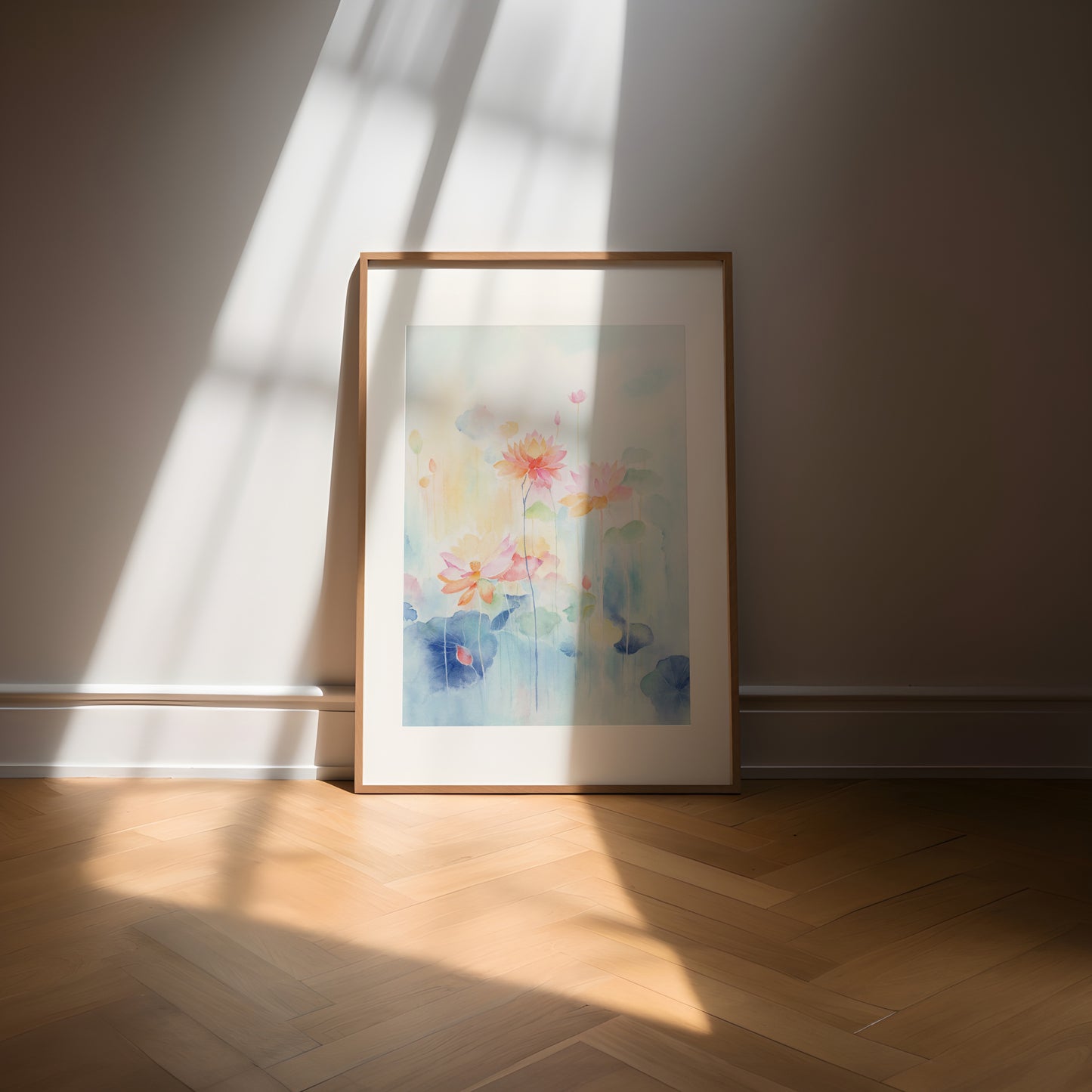 Vibrant Lotus | Abstract Lotus Watercolor Art Print