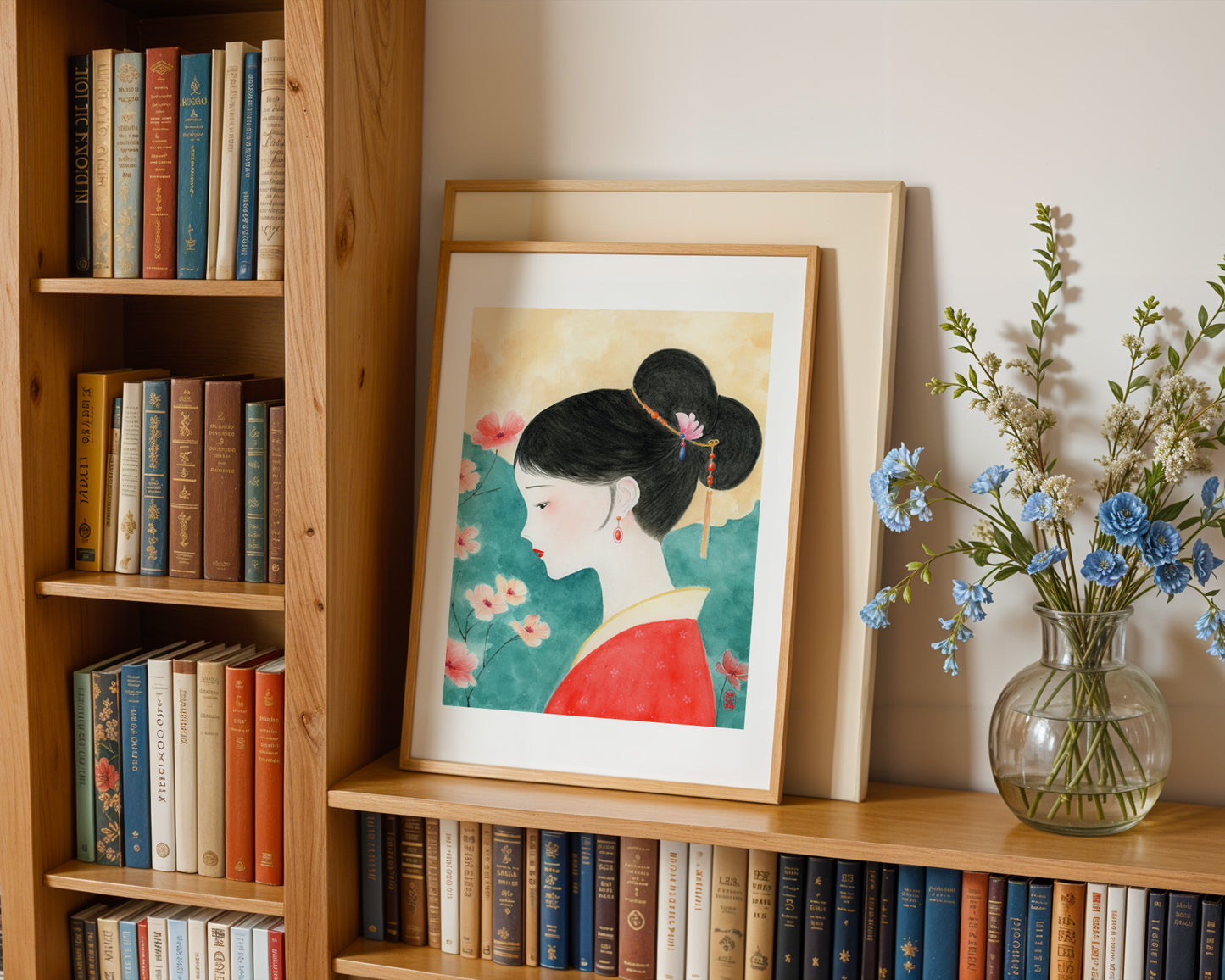 In Blossom 花间意 | Ancient Beauty Watercolor Art Print