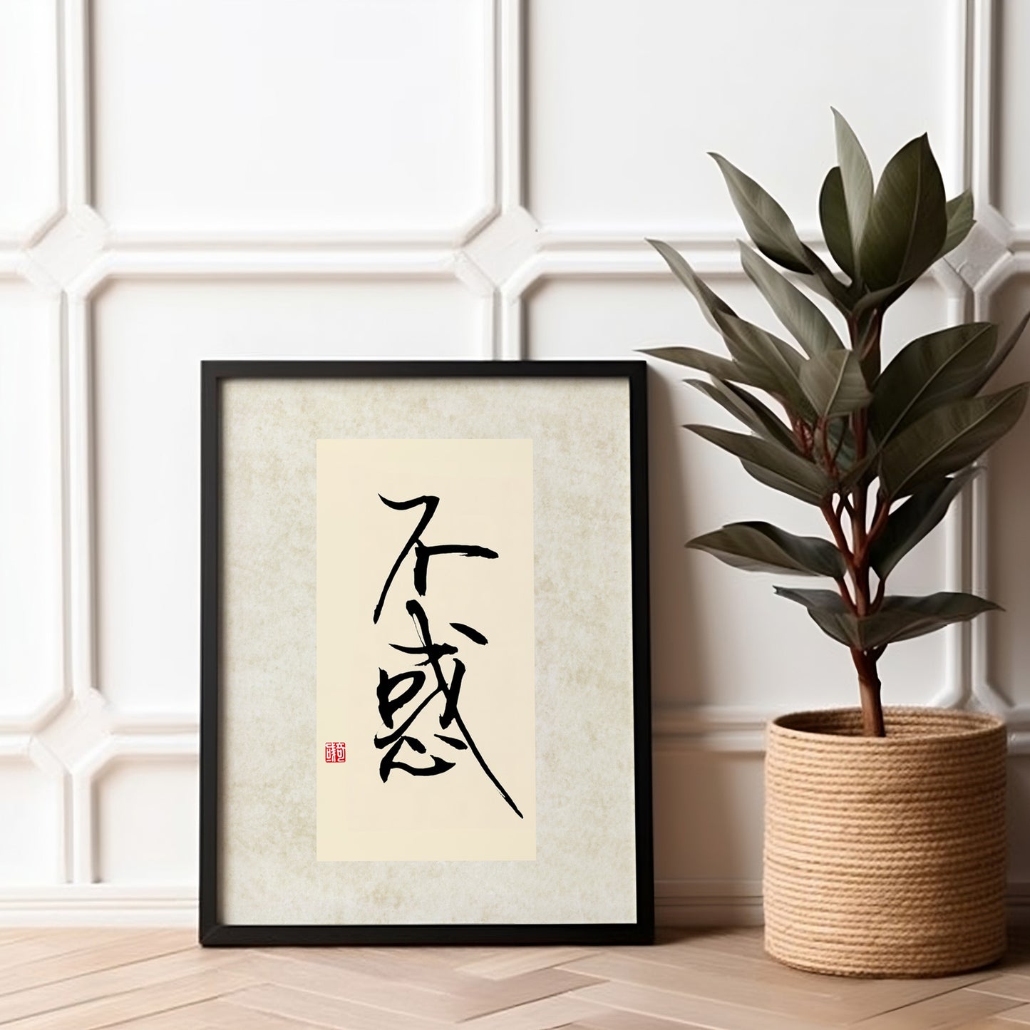 不惑 Bu Huo | Traditional Chinese Calligraphy Art Print