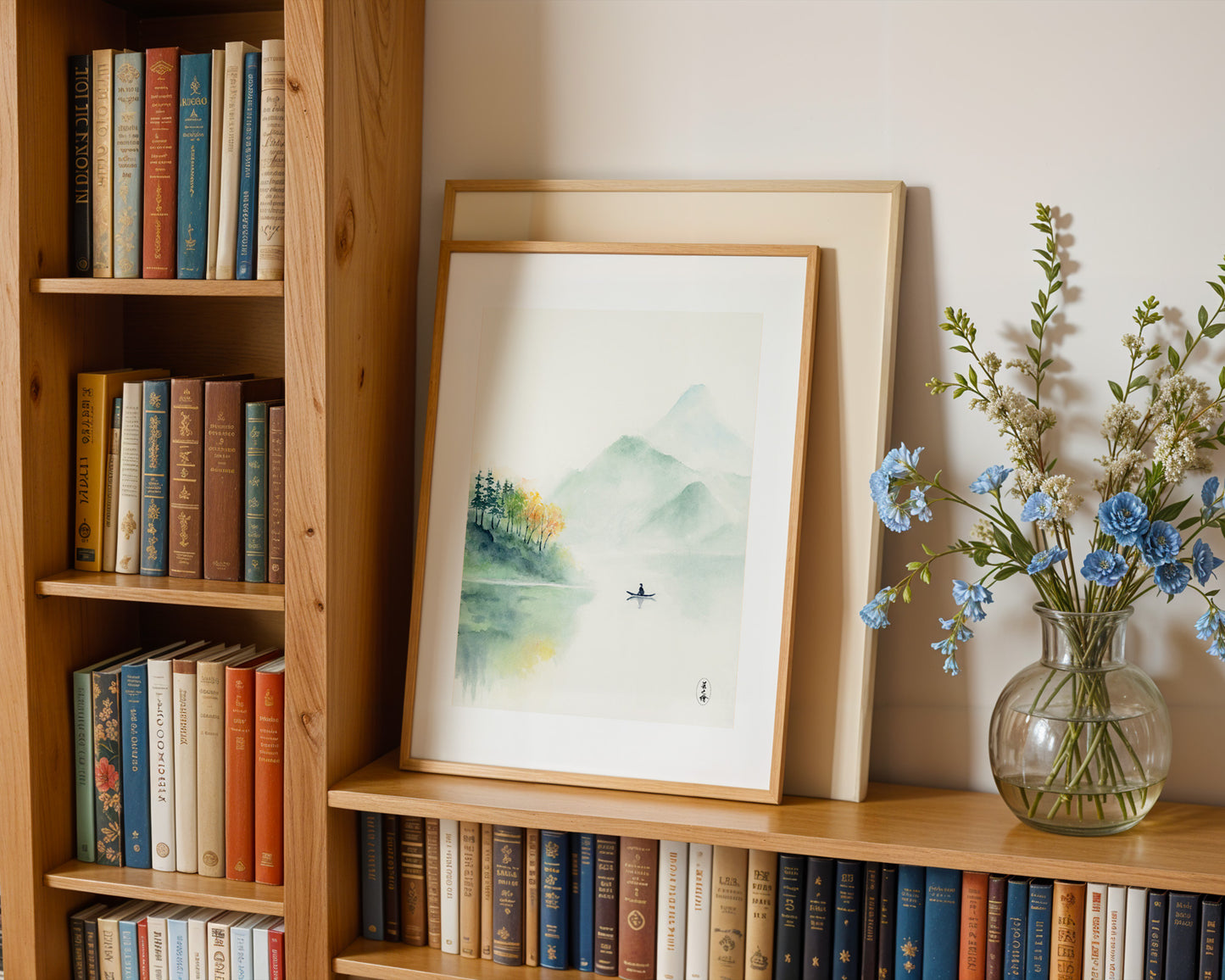 Lake of Tranquility | Oriental Landscape Watercolor Art Print