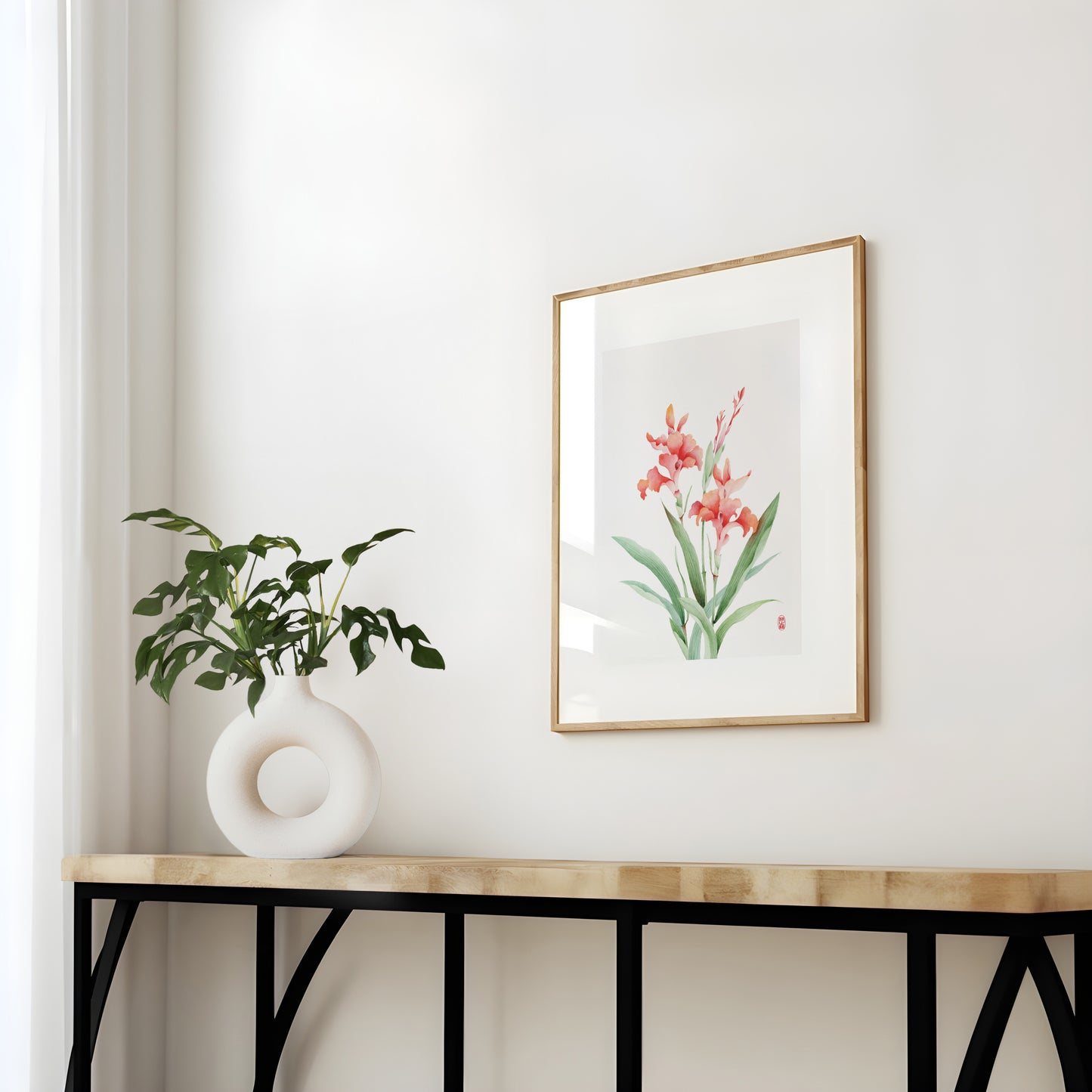 Crimson Captivation | Floral Watercolor Art Print