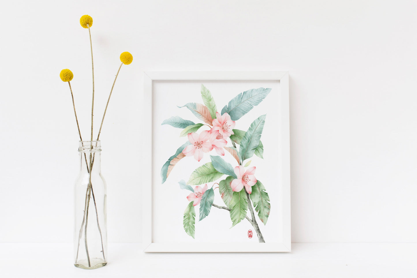 Flowering Sakura | Floral Watercolor Art Print