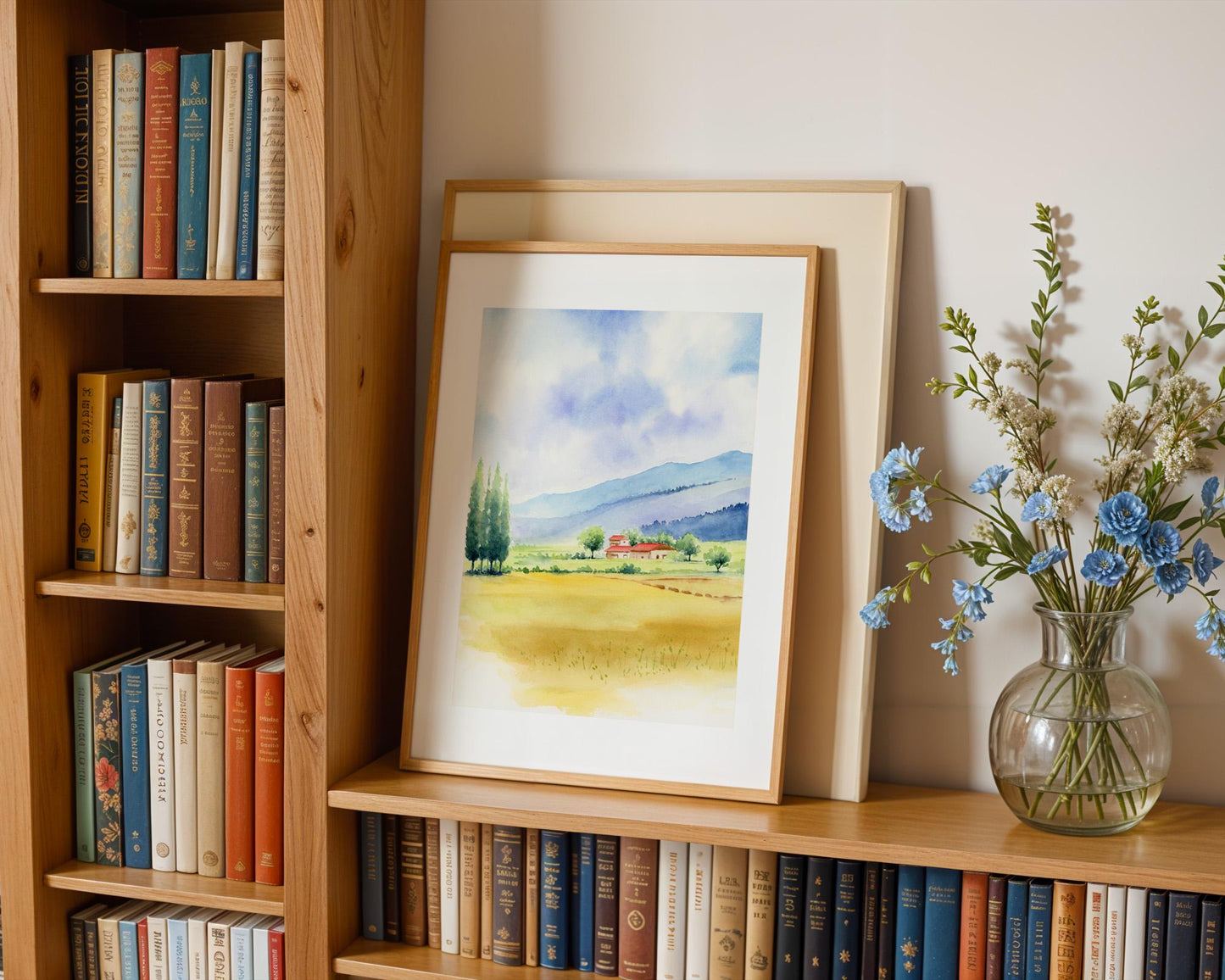 Country Roads| Set of 2 Watercolor Country Landscape Art Prints