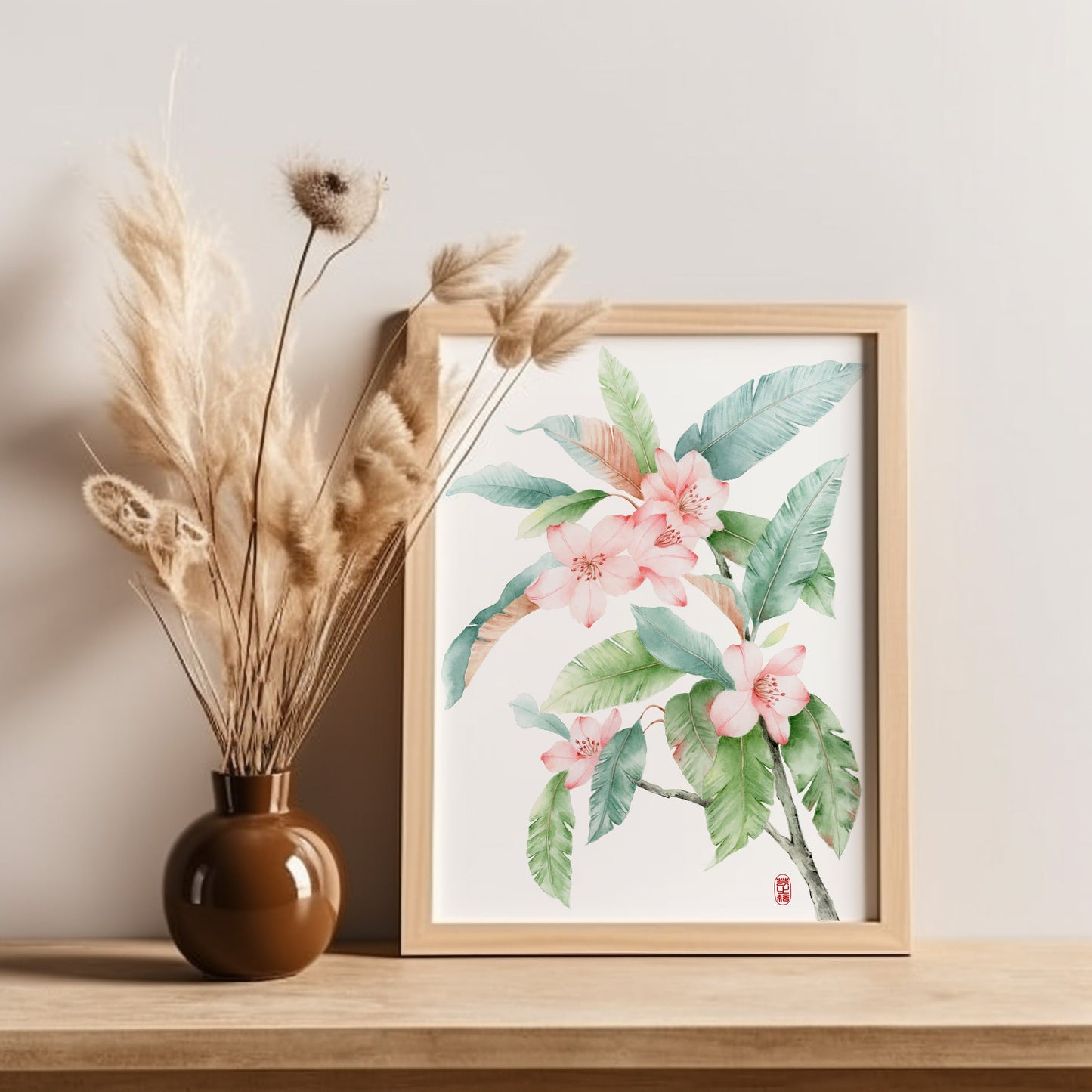 Flowering Sakura | Floral Watercolor Art Print