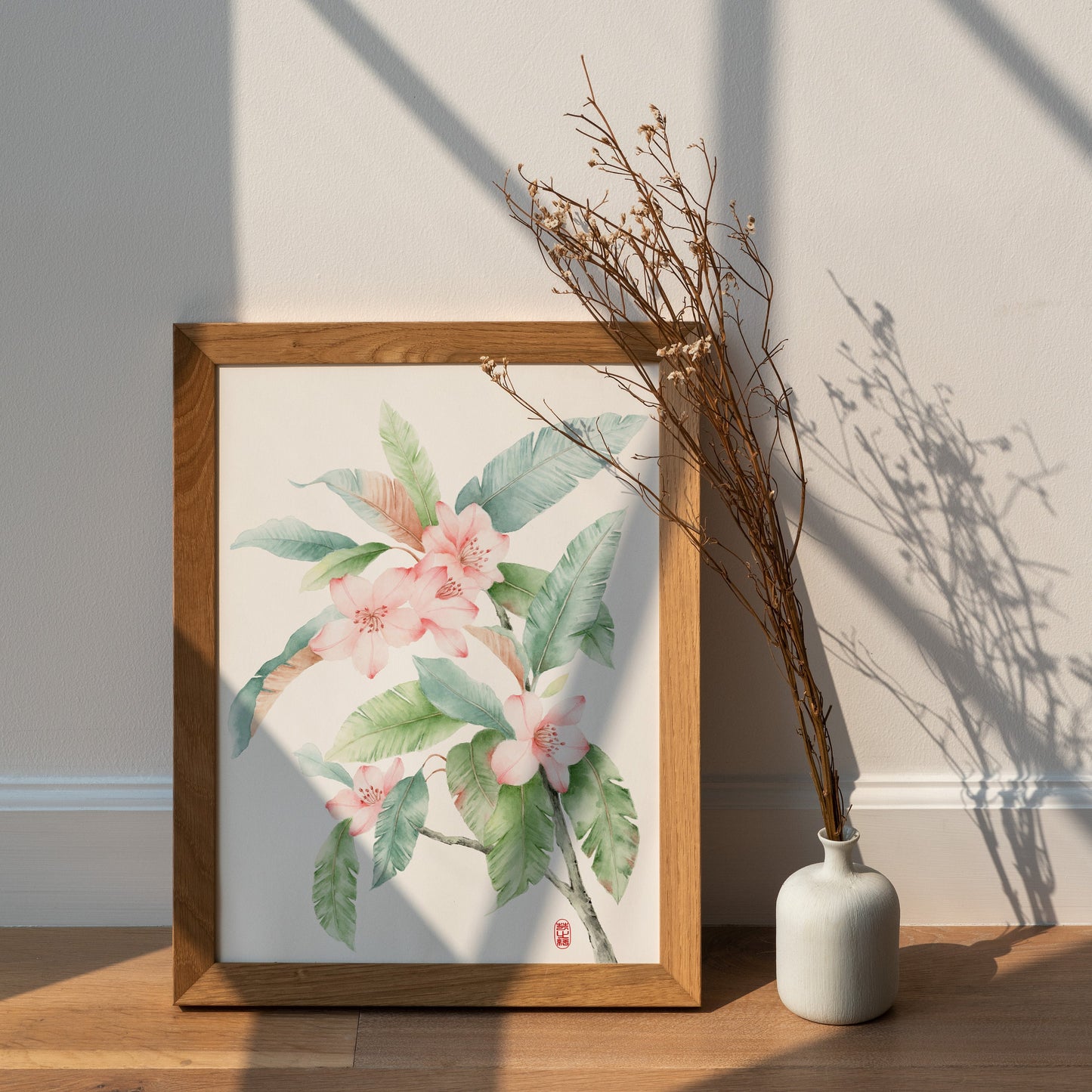 Flowering Sakura | Floral Watercolor Art Print