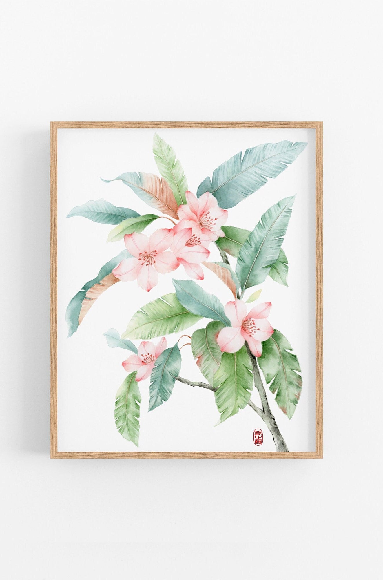 Flowering Sakura | Floral Watercolor Art Print