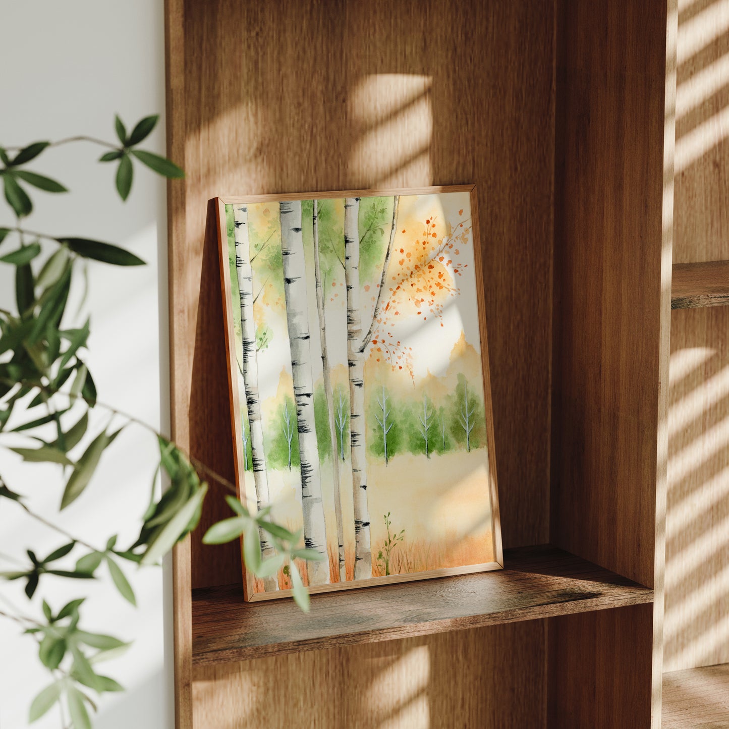 Flowering Aspen | Aspen Trees Watercolor Print
