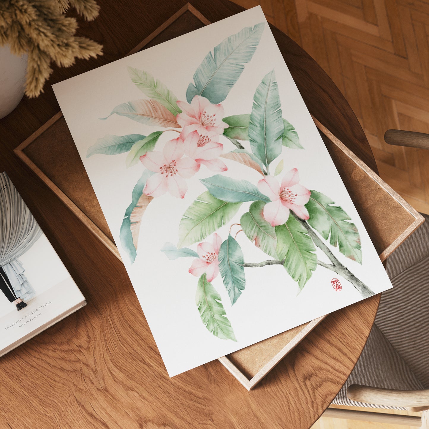 Flowering Sakura | Floral Watercolor Art Print