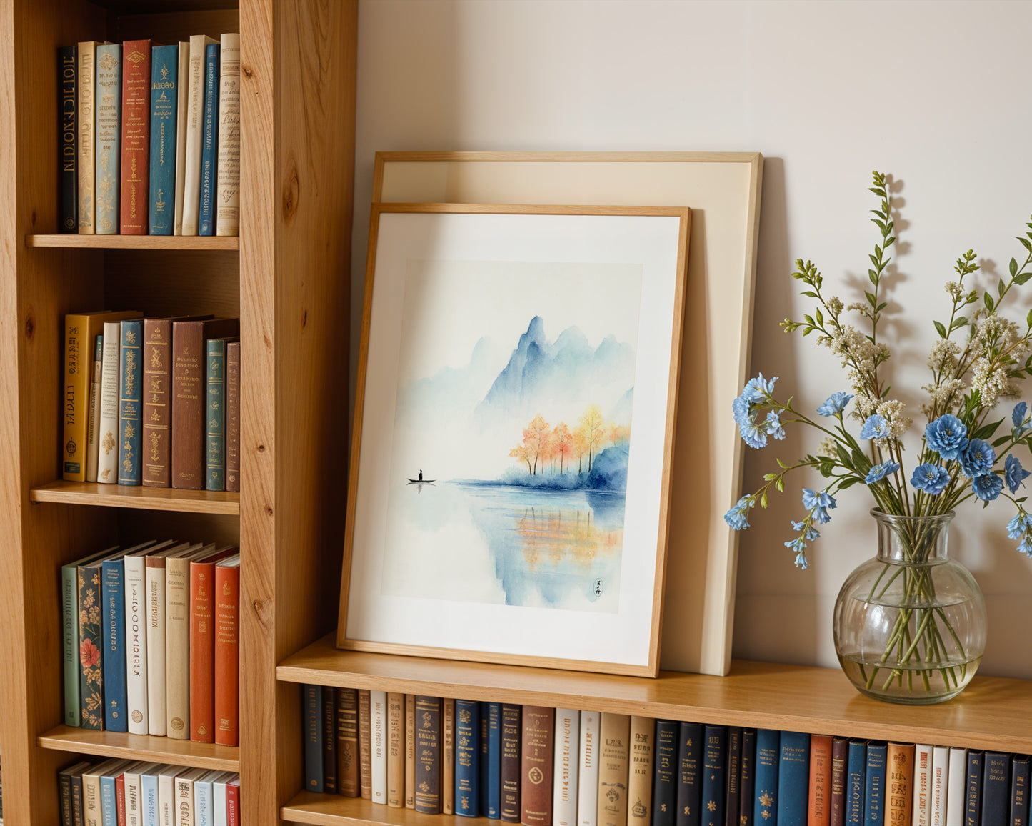 Lake of Harmony | Oriental Landscape Watercolor Art Print