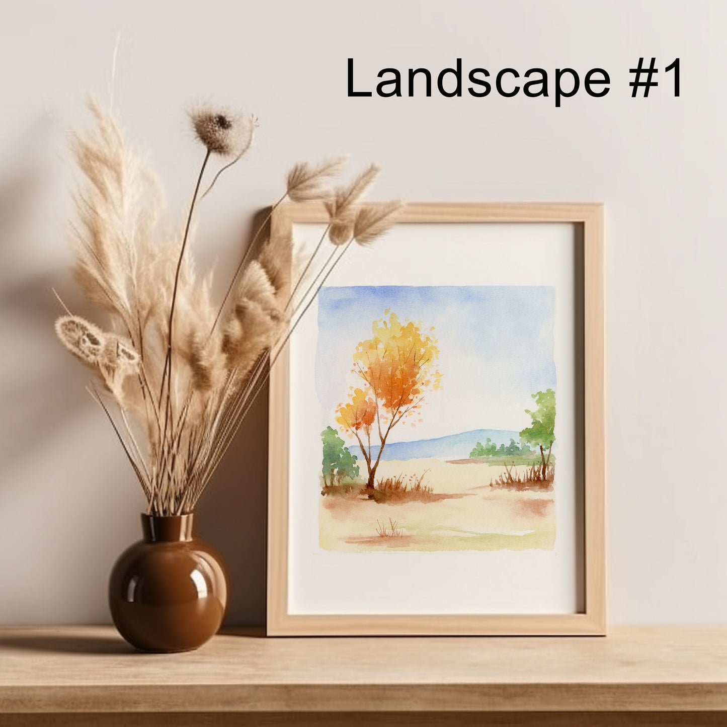 Set of 2 or 3 Vibrant Autumn Prints | Watercolor Landscape Art Print