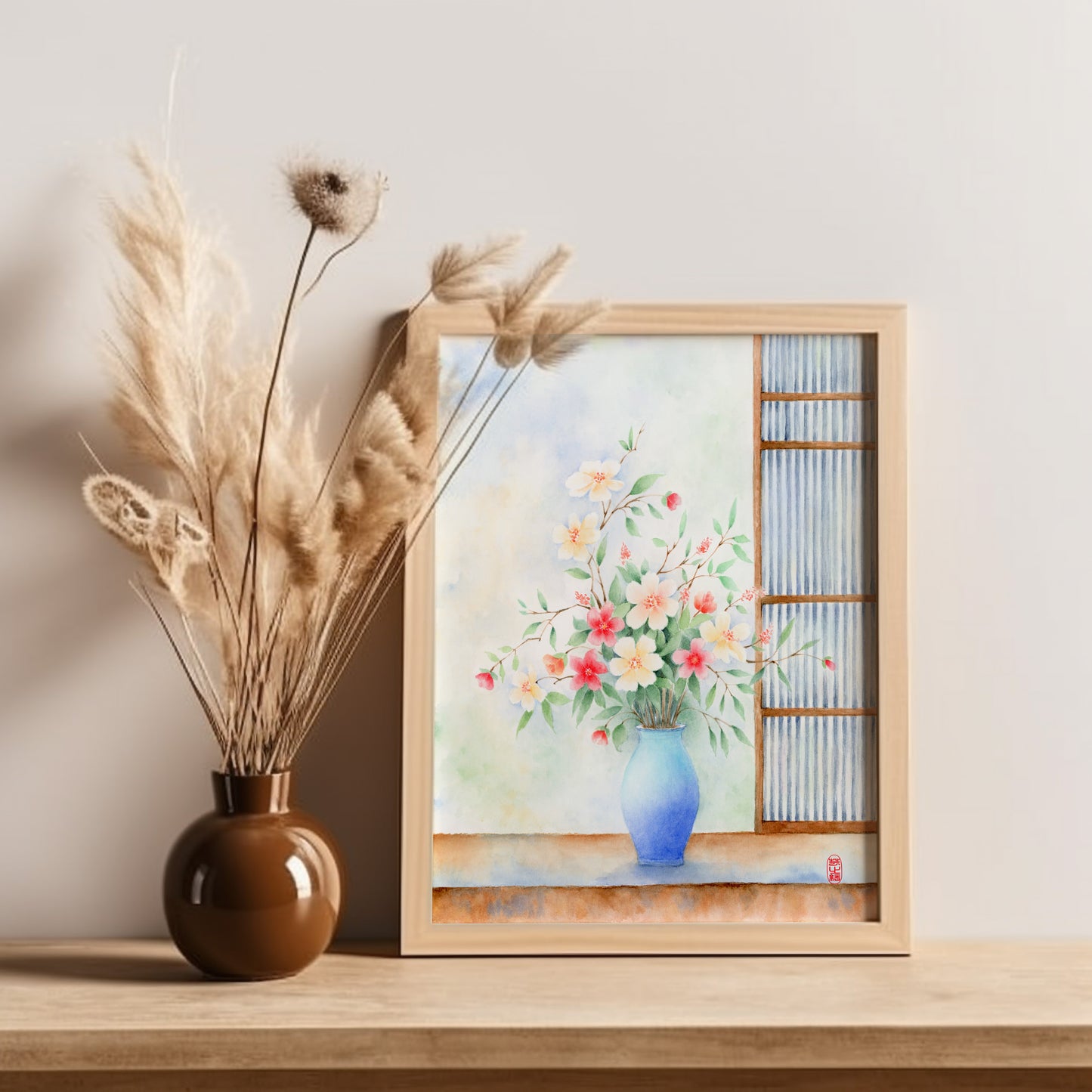 Floral Vessel | Floral Watercolor Art Print