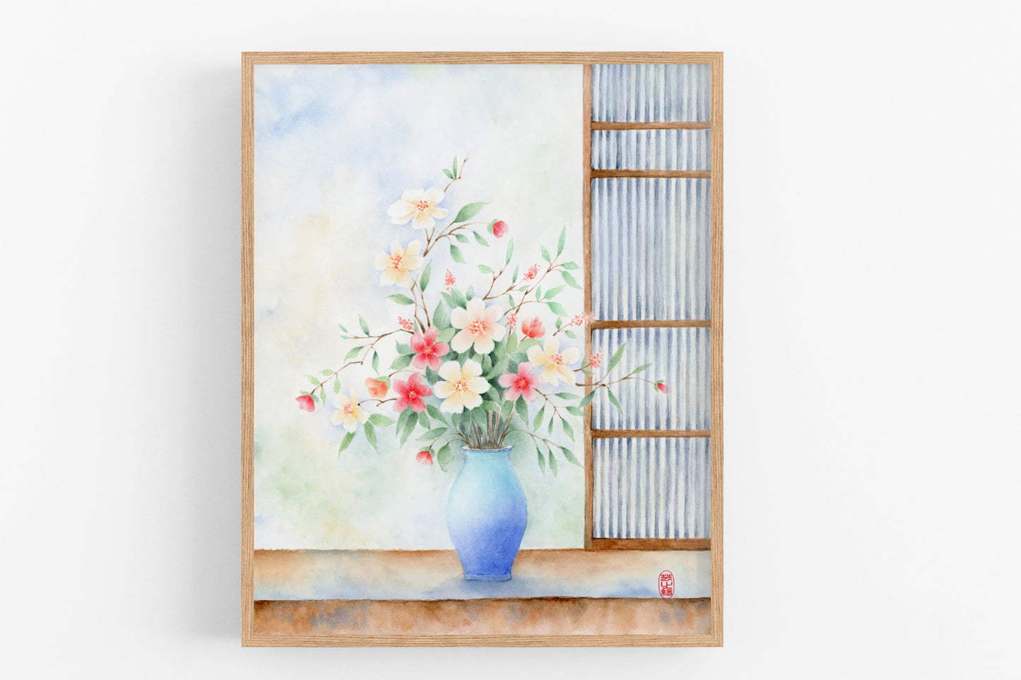 Floral Vessel | Floral Watercolor Art Print