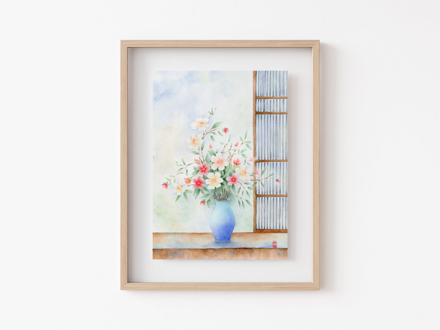 Floral Vessel | Floral Watercolor Art Print