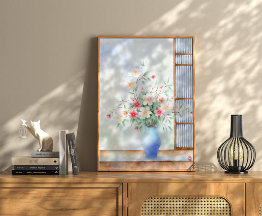 Floral Vessel | Floral Watercolor Art Print