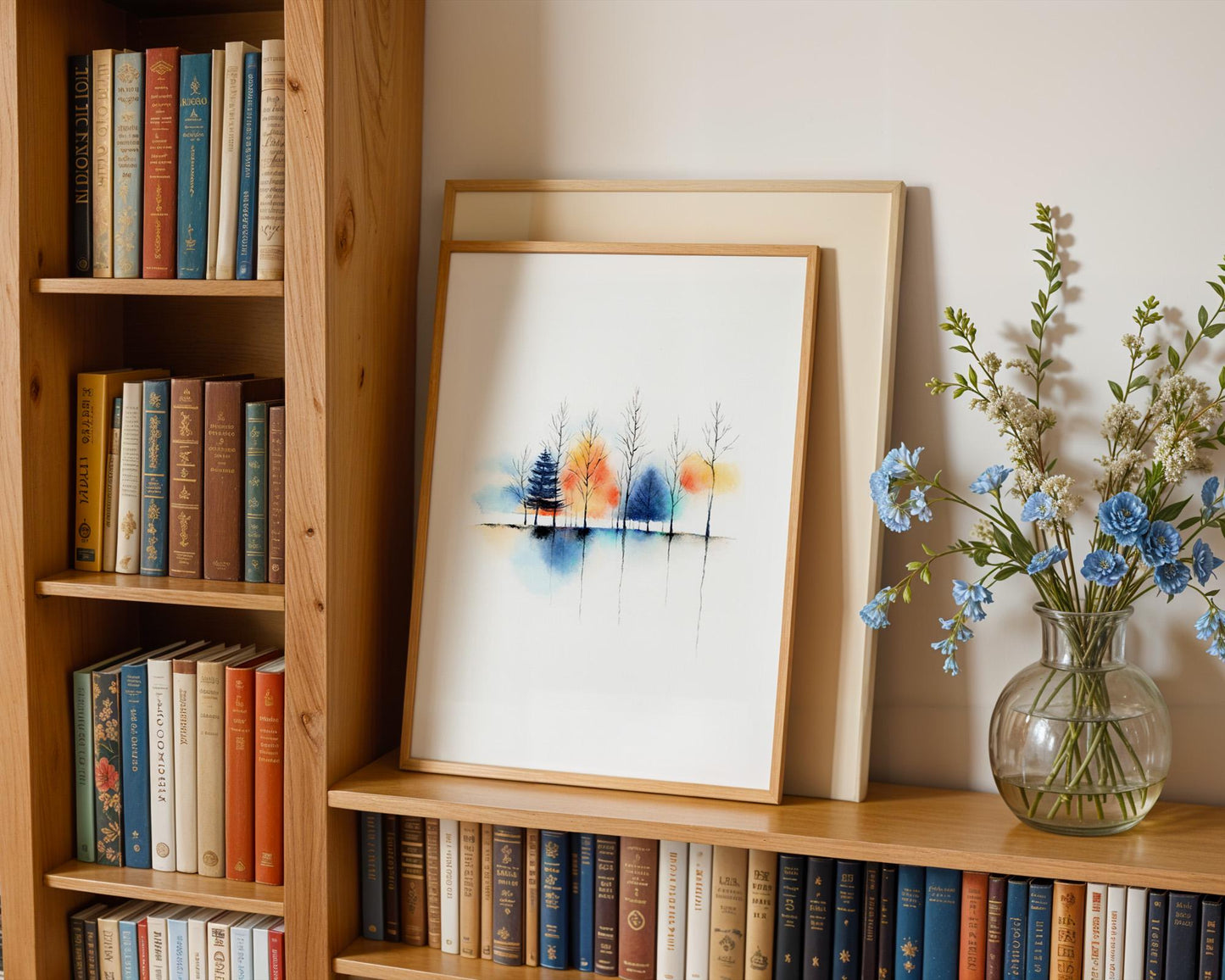 Abstract Reverie | Abstract Landscape Tree Watercolor Print