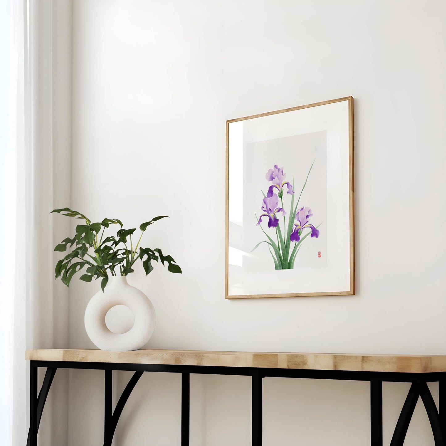 Boundless Violet | Iris Watercolor Art Print