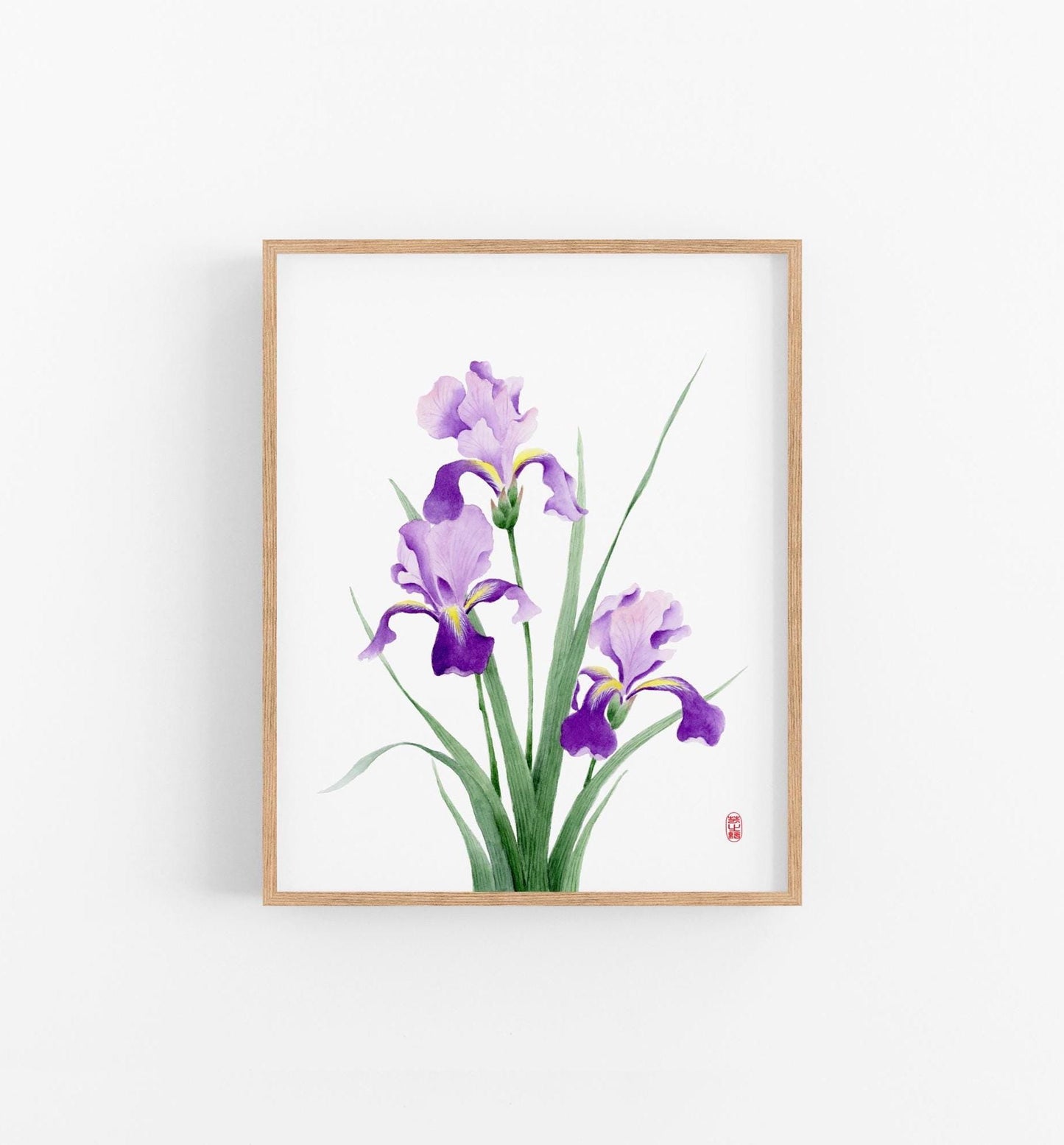 Boundless Violet | Iris Watercolor Art Print