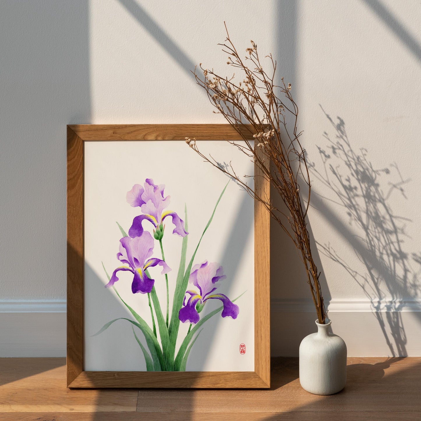 Boundless Violet | Iris Watercolor Art Print