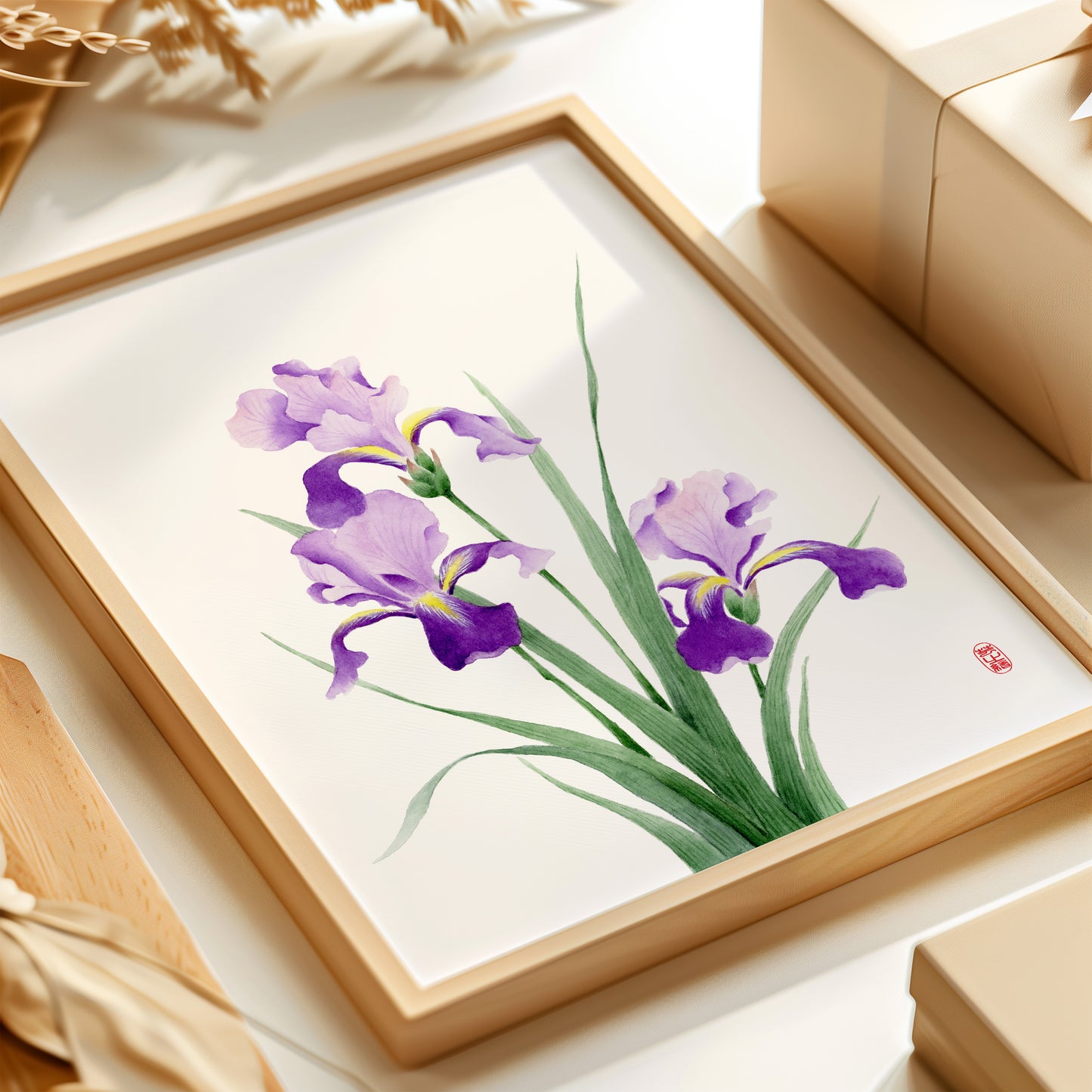 Boundless Violet | Iris Watercolor Art Print