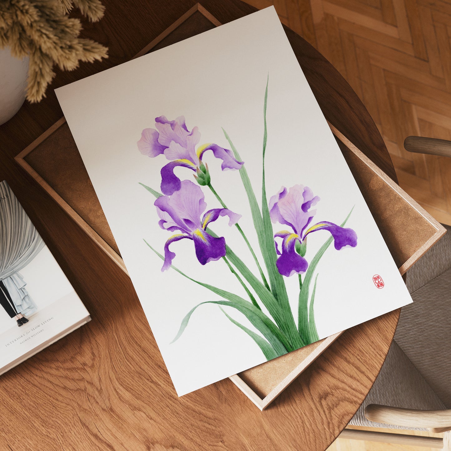 Boundless Violet | Iris Watercolor Art Print